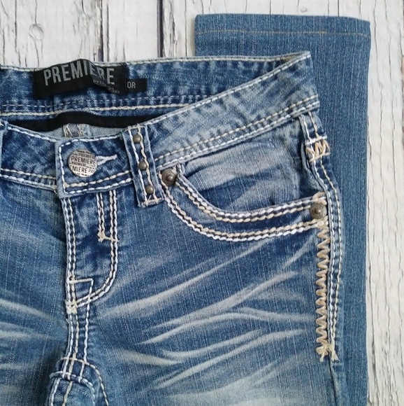 Premiere by Rue21 Embellished Low Rise Skinny Jean - Picture 4 of 8